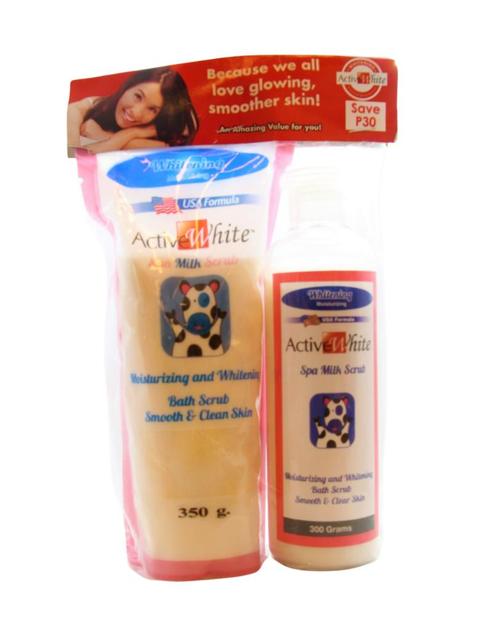 ActiveWhite Spa Milk Scrub met handige fles! 650 gram!, Sieraden, Tassen en Uiterlijk, Beautycases, Ophalen of Verzenden