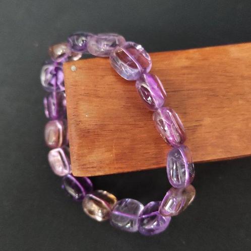 Amethist en Ametrin Armband- 22 g - (1), Verzamelen, Mineralen en Fossielen