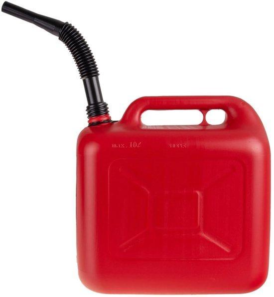 Jerrycan 10 Liter Inhoud - Flexibele Tuit - Kunststof Benzin, Auto diversen, Overige Auto diversen, Ophalen of Verzenden