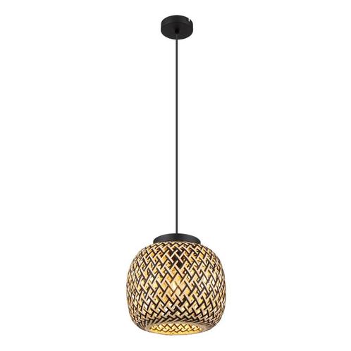 Hanglamp COLLY 30.0 cm 1-lichts Zwart, Huis en Inrichting, Lampen | Hanglampen, Metaal, Minder dan 50 cm, Ophalen of Verzenden