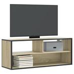 vidaXL Tv-meubel 100x31x39,5cm bewerkt hout metaal sonoma, Verzenden, Nieuw, Overige houtsoorten