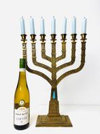 Menora Grote Hannukkah menorah - Messing