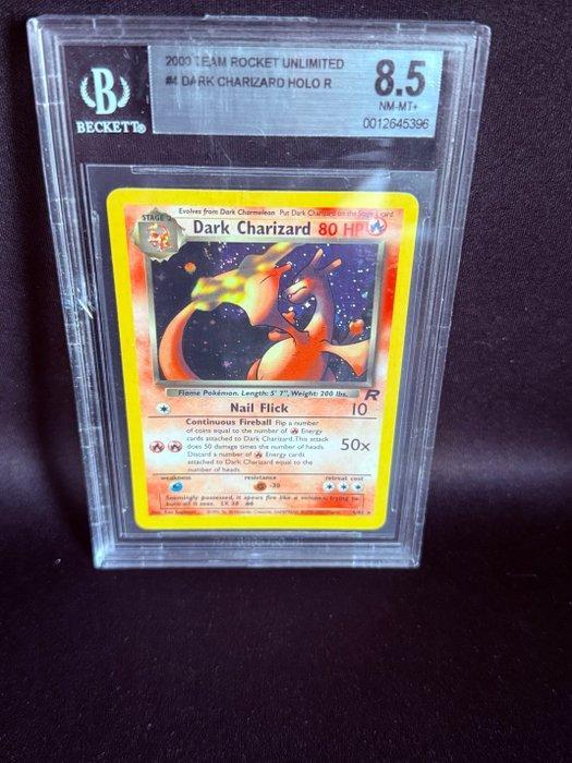 Pokémon - 1 Graded card - Dark Charizard #4 Foil - Beckett, Hobby en Vrije tijd, Verzamelkaartspellen | Pokémon