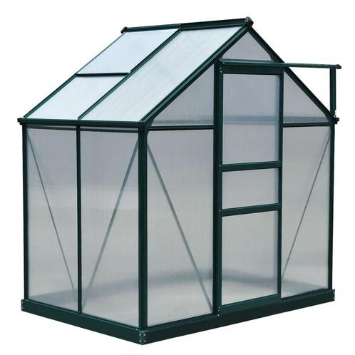 TRUUSK Broeikas Met Dakraam Aluminium Broeikas 190 Cm X 132, Tuin en Terras, Kassen, Nieuw, Verzenden