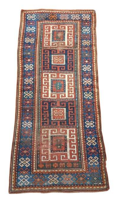 Oud Kazachs Karachof - Tapijt - 256 cm - 115 cm - Oud, Huis en Inrichting, Stoffering | Tapijten en Kleden