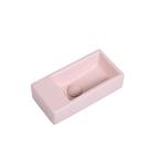 Fontein Mia 40.5x20x10.5cm mat roze inclusief afvoerplug, Verzenden, Nieuw
