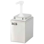 HCB Sauspomp - 2 liter - RVS, Verzenden, Nieuw in verpakking, Overige typen