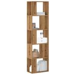 vidaXL Boekenkast 5-laags 45x23,5x162,5 cm hout artisanaal, Huis en Inrichting, Verzenden, Nieuw, Overige houtsoorten