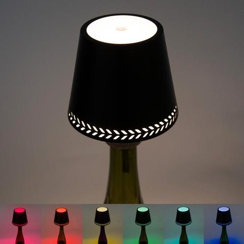 Flessen lamp Vino Zwart Lichtsnoer Buiten Lichtsnoer Buiten, Tuin en Terras, Buitenverlichting, Minder dan 50 watt, Nieuw, Kunststof
