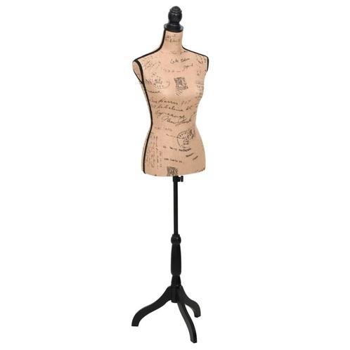 vidaXL Etalagepop torso vrouw jute bruinzwart, Kleding | Dames, Kledinghangers, Nieuw, Verzenden