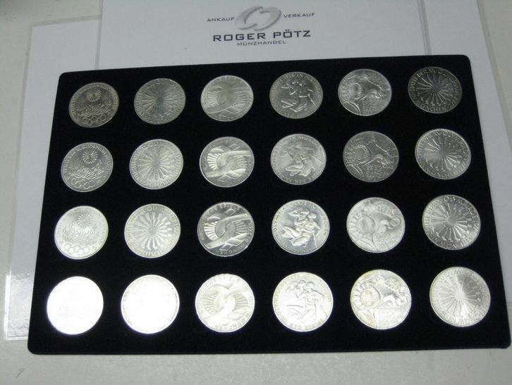 240 Dm Brd 24 munten zu 10 Dm Komplettsatz Olympiade 1972..., Postzegels en Munten, Munten | Europa | Niet-Euromunten, Verzenden