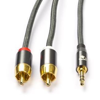 Tulp naar jack 3.5 mm kabel | Nedis | 5 meter, Audio, Tv en Foto, Audiokabels en Televisiekabels, Nieuw, Verzenden