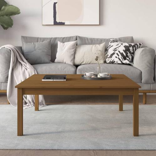 vidaXL Salontafel 100x100x40 cm massief grenenhout, Huis en Inrichting, Tafels | Salontafels, 100 tot 150 cm, Nieuw, Grenenhout