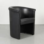Moroso design fauteuil, zwart leder, Antiek en Kunst, Ophalen of Verzenden