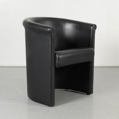 Moroso design fauteuil, zwart leder, Antiek en Kunst, Kunst | Designobjecten, Ophalen of Verzenden