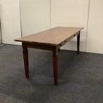 Klassieke eetkamertafel, (bxd) 200x80 cm, donkerbruin hout