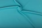 Texture stof licht waterblauw - 25m bi-stretch op rol, Hobby en Vrije tijd, Nieuw, Verzenden