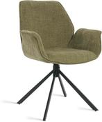 2dekans | Eetkamerstoel Lenny Mosgroen - Giga Meubel - Set, Huis en Inrichting, Stoelen, Ophalen of Verzenden, Zo goed als nieuw