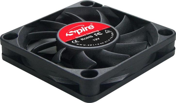 Spire ventilator 60 x 10 mm - behuizing ventilator - DC fan, Computers en Software, Computerkoelers, Nieuw, Verzenden