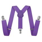 Fako Fashion - Kinder Bretels - Effen - 65cm - Lichtpaars, Verzenden, Nieuw