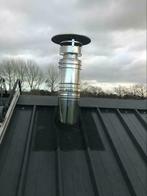 Rookgasafvoer , dubbelwandig isoduct , kachelpijp dubbel, Nieuw, Hout, Vrijstaand