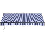 TRUUSK 3 X 2,5 M Balkonmarkies Wandmontage Met Handslinger,, Tuin en Terras, Parasols, Verzenden, Nieuw