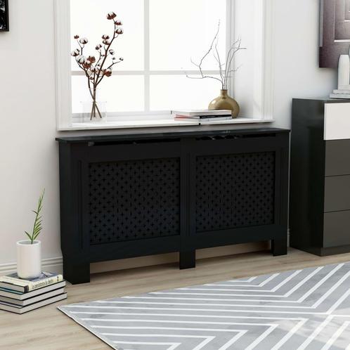 vidaXL Radiatorombouw 152x19x81,5 cm MDF zwart, Doe-het-zelf en Verbouw, Verwarming en Radiatoren, Nieuw, Verzenden