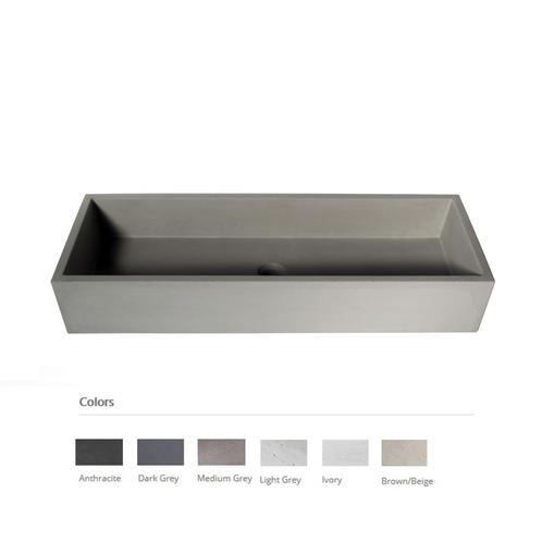 Opzet Wastafel Urbi et Orbi Immissio 90 Beton 90x31x15 cm, Doe-het-zelf en Verbouw, Sanitair, Overige typen, Nieuw, Ophalen of Verzenden