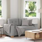 vidaXL Loveseat 120 cm stof wolkengrijs, Huis en Inrichting, Banken | Bankstellen, Verzenden, Nieuw, Stof, Minder dan 150 cm