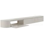 Dulce curved TV-Meubel zwevend beige 280 cm, Overige materialen, Nieuw, Ophalen of Verzenden, 200 cm of meer