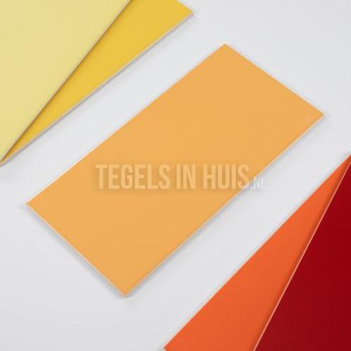 Wandtegel 20x40 mat donker oranje waamb282 wandtegel, Doe-het-zelf en Verbouw, Tegels, Wandtegels, Nieuw, 10 m² of meer, Ophalen of Verzenden