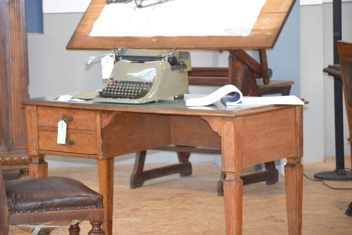 Schrijftafel - Hout, Metaal, Antiek en Kunst, Curiosa en Brocante