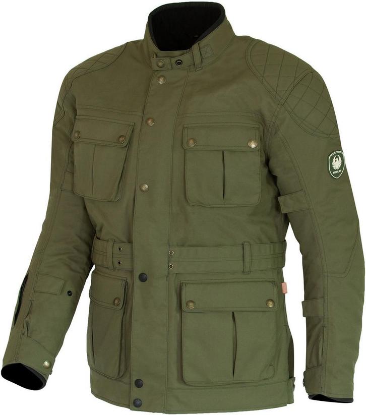 Merlin Burslem Eco Gelamineerde Groen Textiele Motorjas, Motoren, Kleding | Motorkleding, Heren, Nieuw met kaartje, Jas | textiel