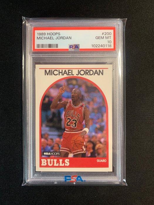 1989 hoops Michael Jordan #200 - PSA 10 - 1 Graded card, Verzamelen, Stickers