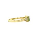 Jackie ring 14 krt - lime, Sieraden, Tassen en Uiterlijk, Ophalen of Verzenden, Nieuw