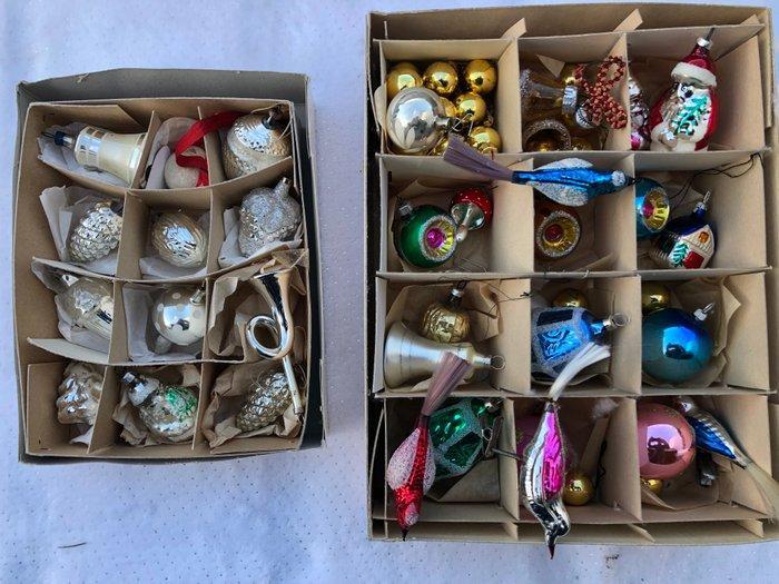 Kerstballen (38) - Glas - Oude ballen, Diversen, Kerst