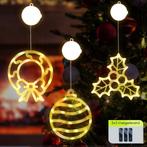 Kerstverlichting Raam Mistletoe + Kerstkrans + Kerstbal -, Verzenden, Nieuw