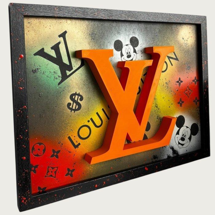 AmsterdamArts - Mickey Mouse X Louis Vuitton 3D wall art, Antiek en Kunst, Kunst | Schilderijen | Modern