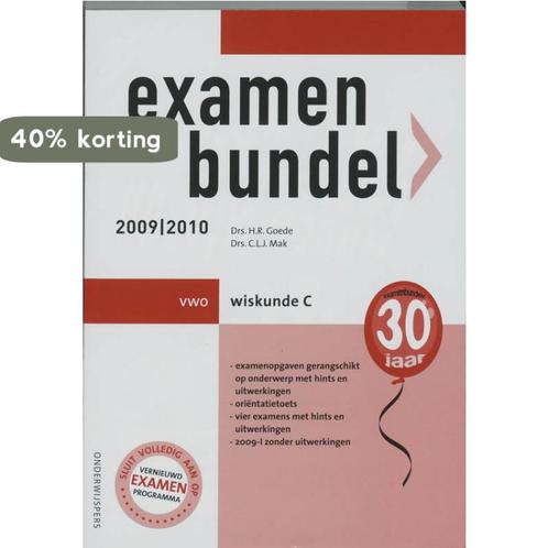 Examenbundel / Vwo 2009/2010 wiskunde C 9789006075618, Boeken, Schoolboeken, Zo goed als nieuw, Verzenden