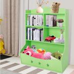 Kinderboekenkast met Speelgoedopberger – Kast 76,5×34×93 cm, Huis en Inrichting, Kasten | Overige, Verzenden, Nieuw