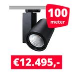 LED Railverlichting Mercato Zwart 100 spots + 100M rails, Ophalen of Verzenden