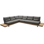 Robusto platform hoek loungeset 4 delig teak, Tuin en Terras, Ophalen of Verzenden, Nieuw, Teakhout