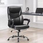 Ergonomische gamingstoel pu leer met lendensteun &amp; armen, Verzenden, Zwart, Nieuw, Bureaustoel