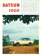 1967 DATSUN 1000 LEAFLET ENGELS, Nieuw, Nissan, Author