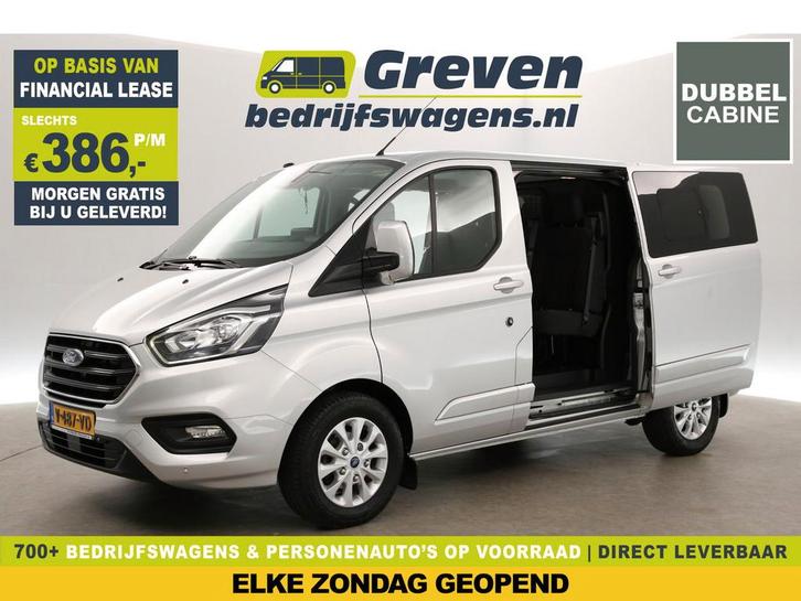 Ford Transit Custom 300 2.0 TDCI L1H1 | MARGE | DC |, Auto's, Bestelauto's, Te koop, Automaat, Financial lease, Diesel, Zilver of Grijs