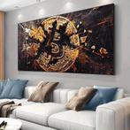 70x140cm – Gouden Cryptocurrenency Poster met Zwart en Goud, Verzenden, Nieuw
