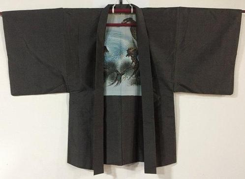 Set van 2 / Hawk / Japanse Vintage Kimono  HAORI jas -, Antiek en Kunst, Antiek | Overige Antiek