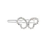 Haarspeld Haarclip 3cm - Vlinder Strass Steentjes - Zilver, Nieuw
