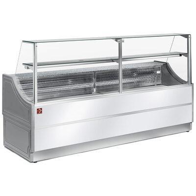 Gekoelde vitrinetoonbank rechte ruiten 90&#176;, zonder, Zakelijke goederen, Horeca | Keukenapparatuur, Nieuw in verpakking, Verzenden