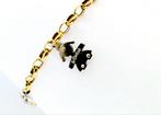 Bedelarmband - 9 kt. Geel goud, Witgoud, Sieraden, Tassen en Uiterlijk, Antieke sieraden